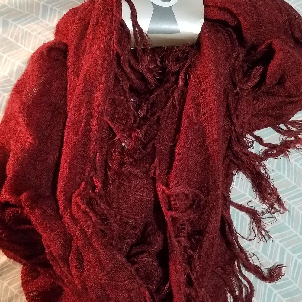 NWT Maroon Infinity Scarf
